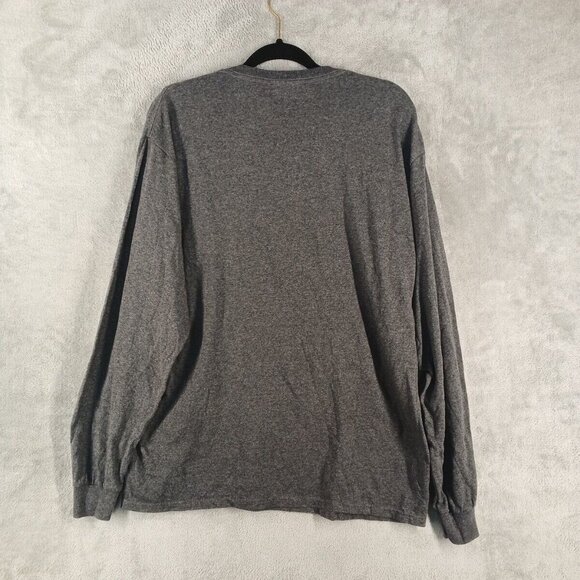 Bone Collector Men Long t-shirt Size LARGE Gray Cotton Blend Pullover - Picture 6 of 9